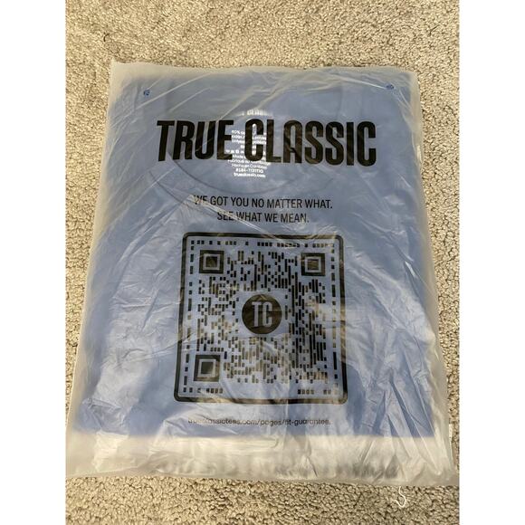 New True Classic Men's Crewneck T-Shirt, Fiord Blue Size XL - Picture 2 of 3